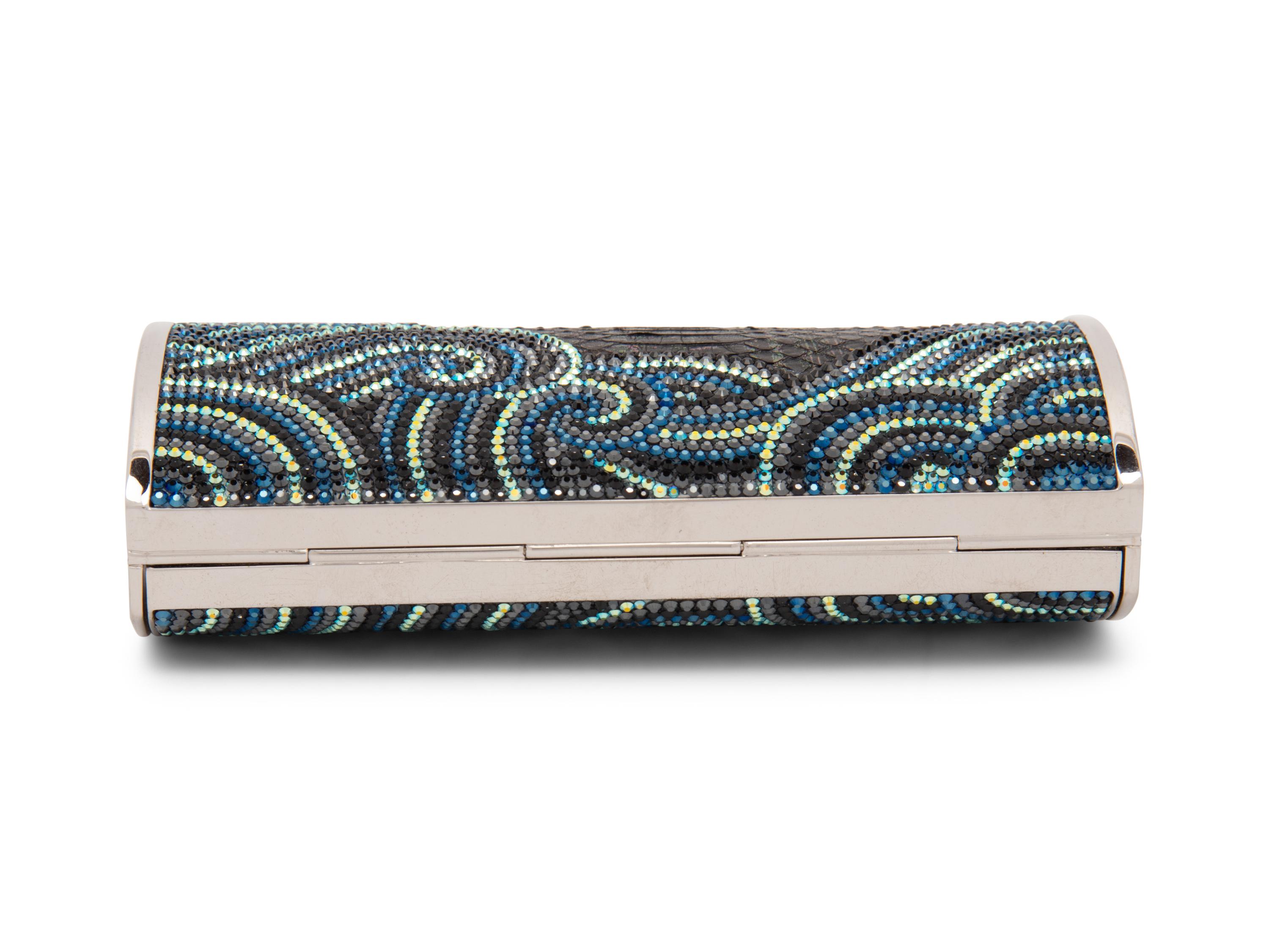 Judith Leiber Snakeskin and Crystal Clutch, 2000s