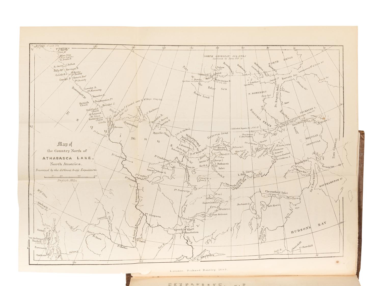 SIMPSON, Alexander (b. 1811). The Life and Travels of Thomas Simpson, The Arctic Discoverer. By His Brother . London: Richard Bentley, 1845.