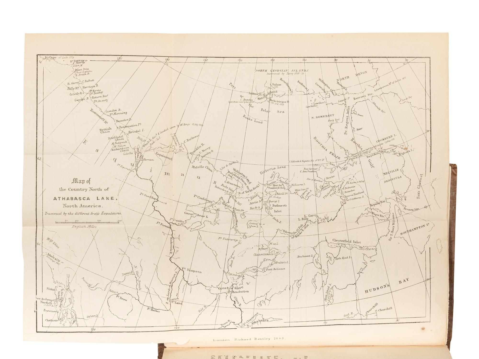 SIMPSON, Alexander (b. 1811). The Life and Travels of Thomas Simpson, The Arctic Discoverer. By His Brother . London: Richard Bentley, 1845.