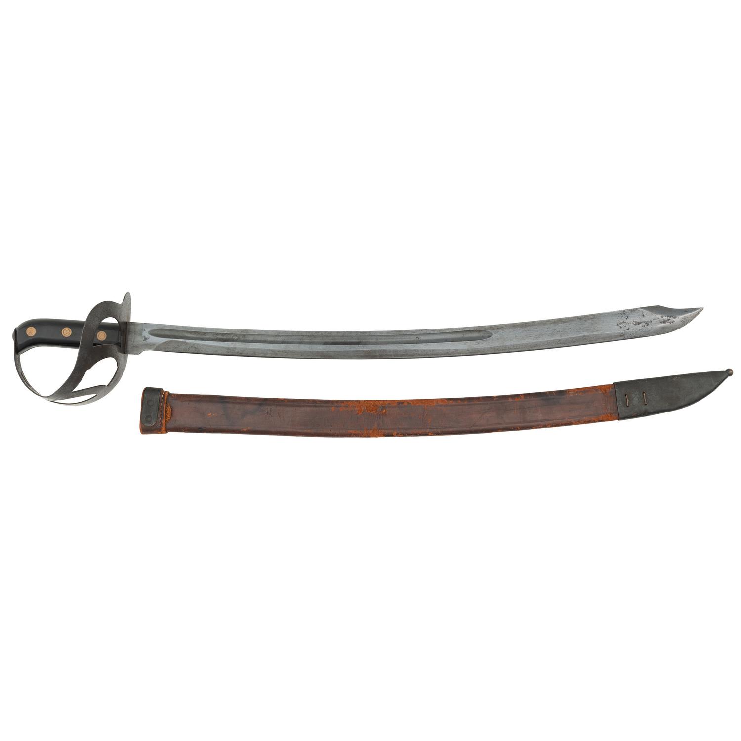 Unmarked WWII-era U.S. M1941 Milsco Klewang Cutlass with Scabbard
