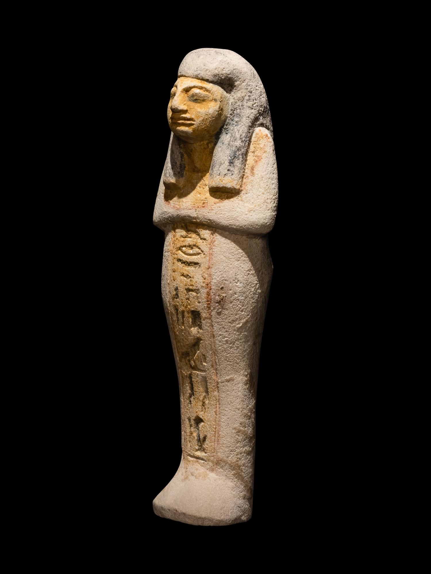 An Egyptian Limestone Ushabti for Lady Puiu