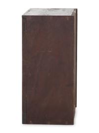 A Country Stained Cherrywood Table-Top Cupboard