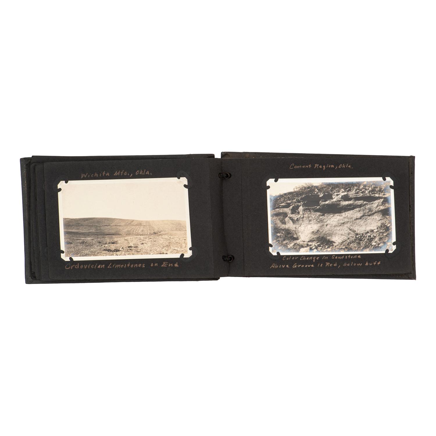 [AMERICANA]. Photograph album of oil geology. N.p., 1917-1919.