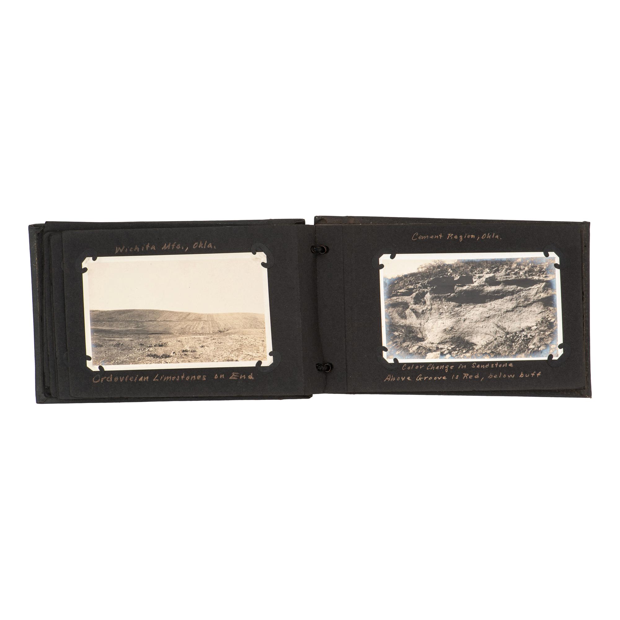 [AMERICANA]. Photograph album of oil geology. N.p., 1917-1919.