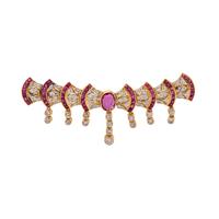 RUBY AND DIAMOND BROOCH
