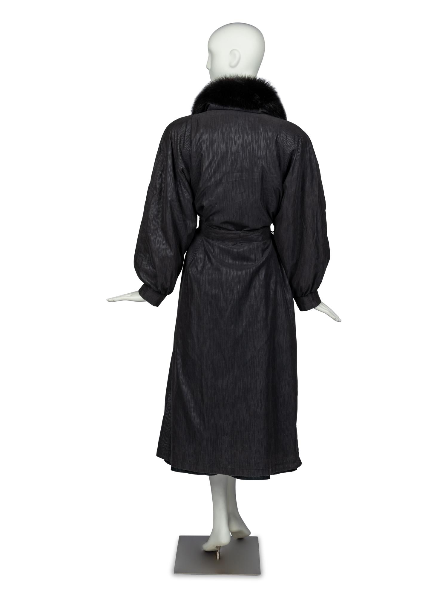 Nina Ricci Belted Fox Fur Coat