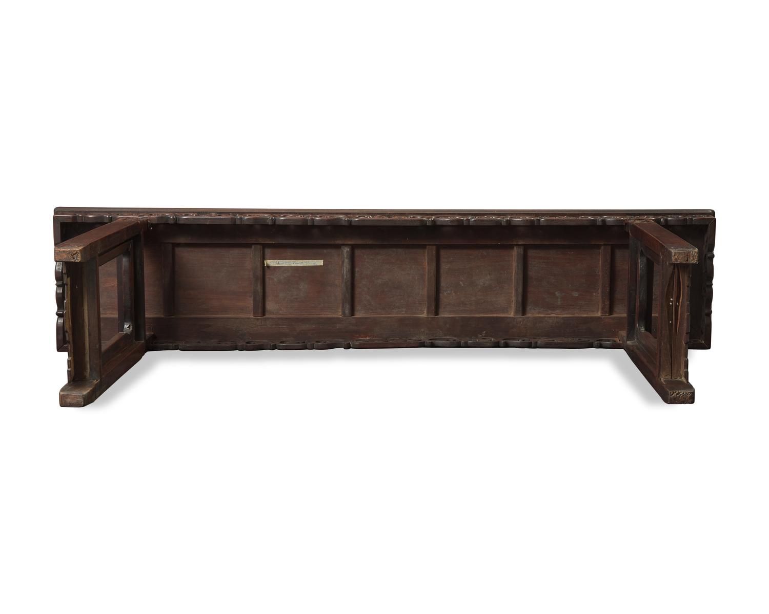 A large Chinese hardwood altar table, late Qing to Republic period