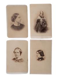 [WOMEN'S SUFFRAGE]. A group of 9 CDVs featuring female suffragists, abolitionists, and reformers.