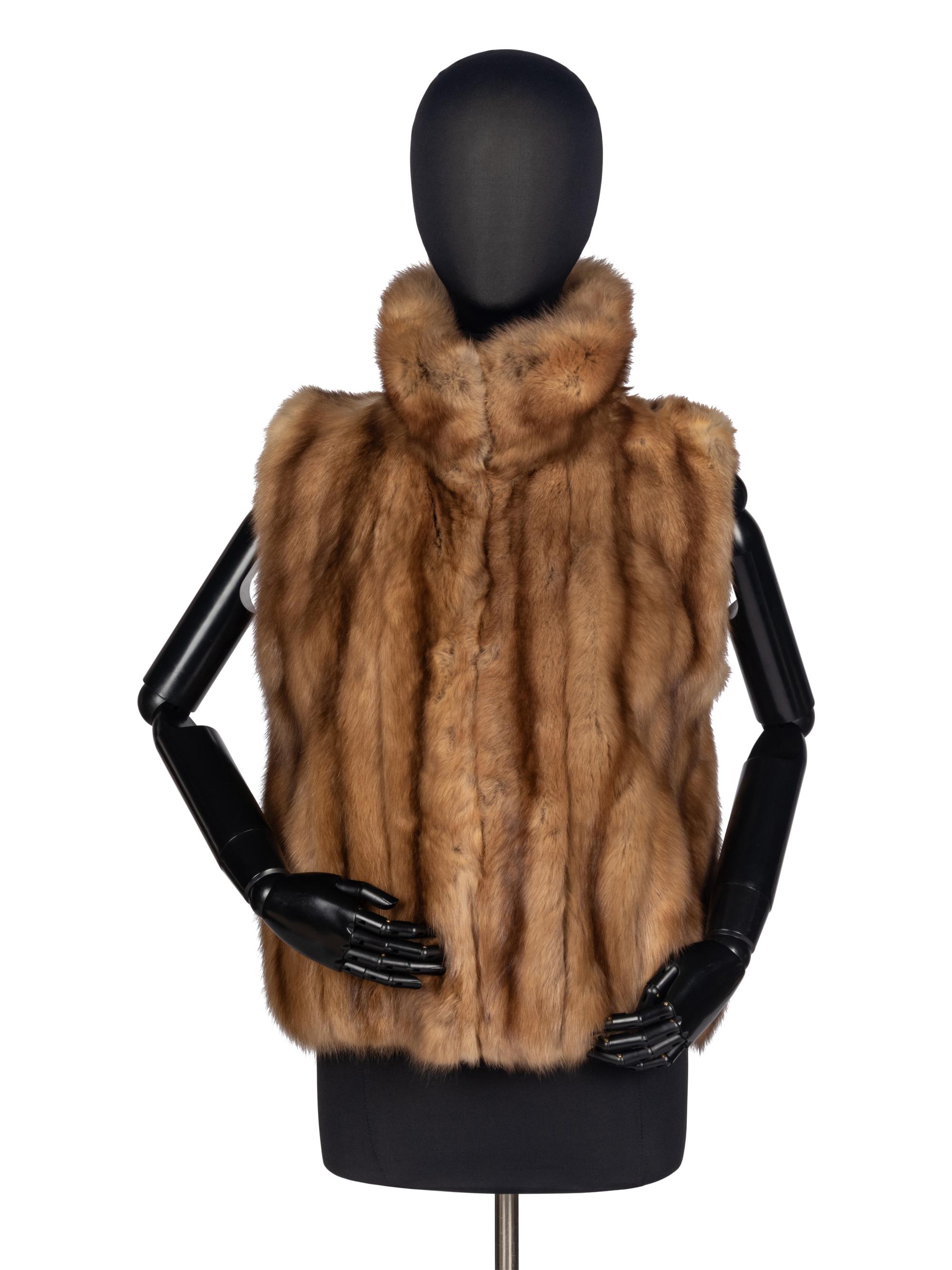 Michael Kors Natural Sable Fur Vest
