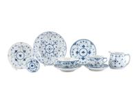 A Group of Royal Copenhagen and Porzellanfabrik Moschendorf Porcelain Tablewares