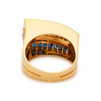 CHARLES KRYPELL, SAPPHIRE AND DIAMOND RING