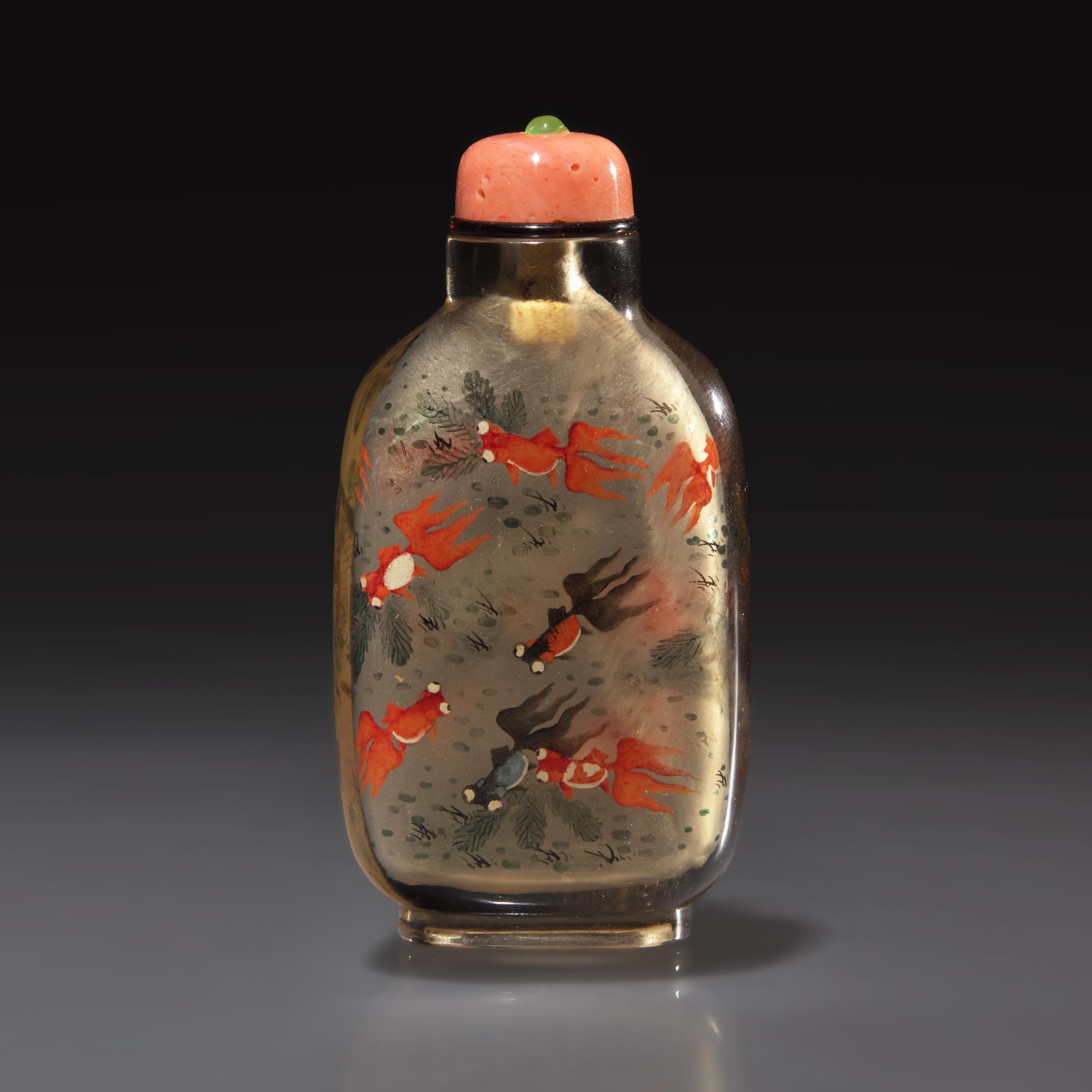 A Chinese Interior-Painted Rock Crystal Snuff Bottle, Ye Zhongsan, 1927 — 1927年 葉仲三作煙晶內畫金玉滿堂圖鼻煙壺