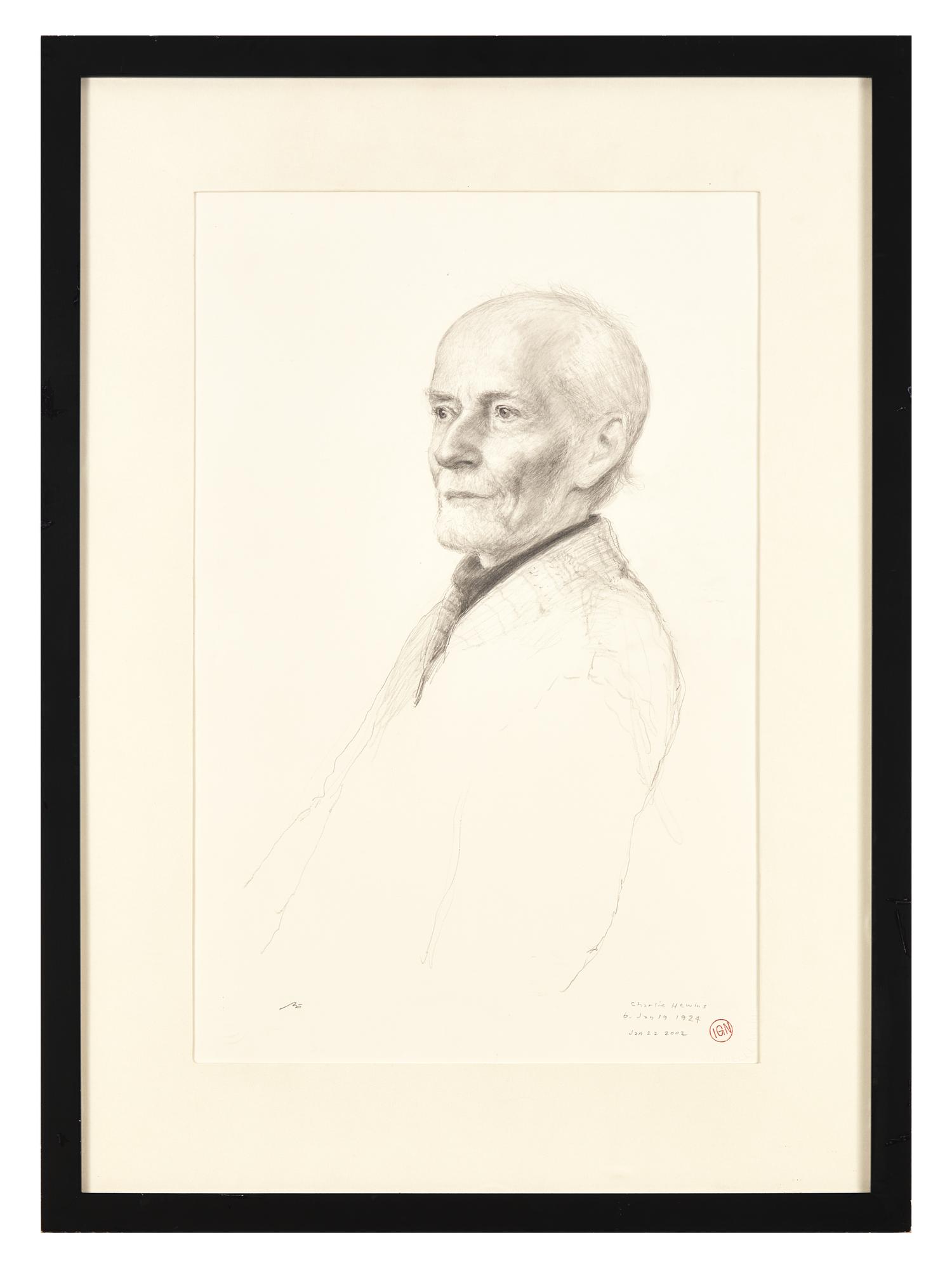 Portrait of Charlie Hewins, In Profile, 2001