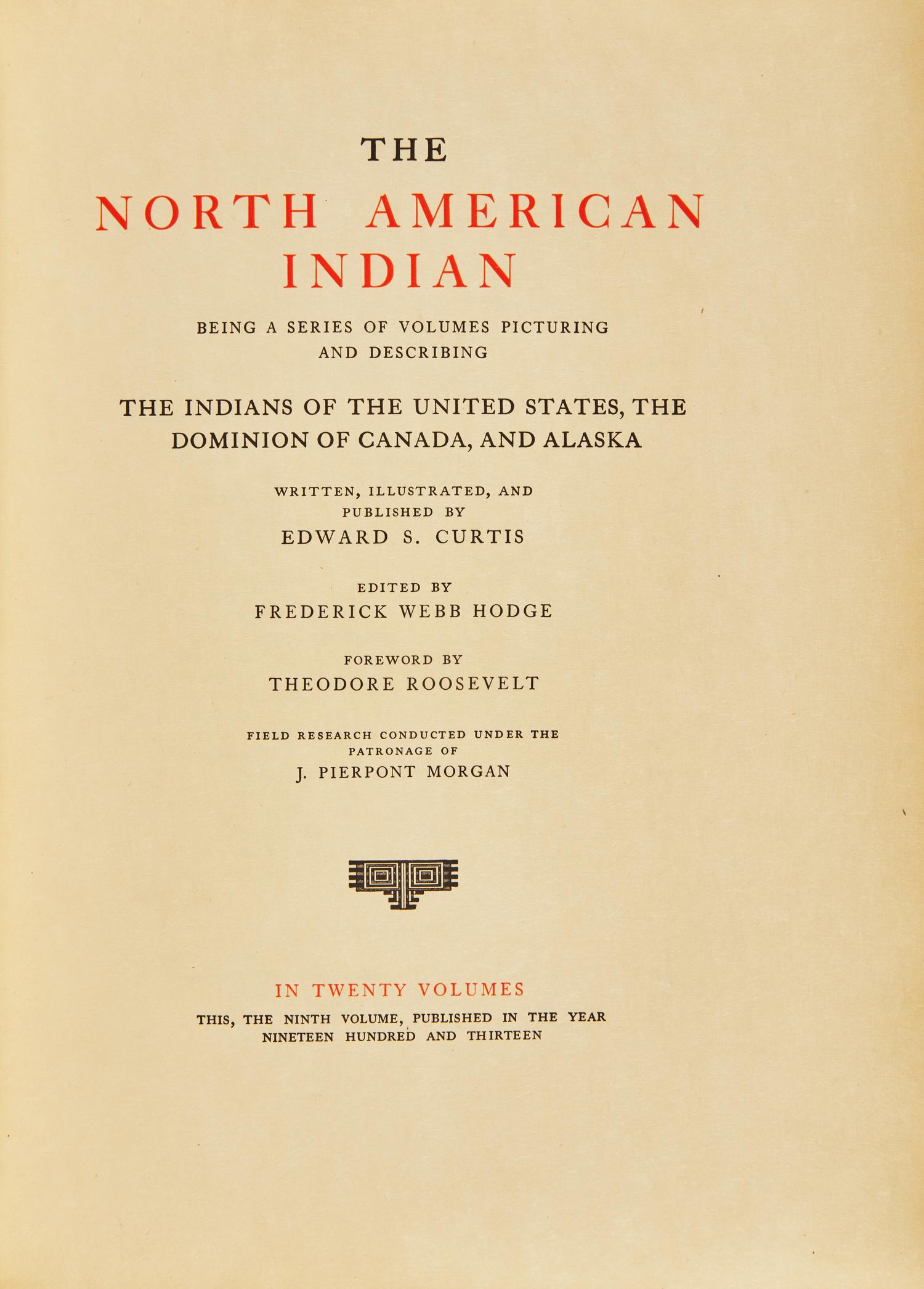 [Native-Americana] Curtis, Edward S. The North American Indian...