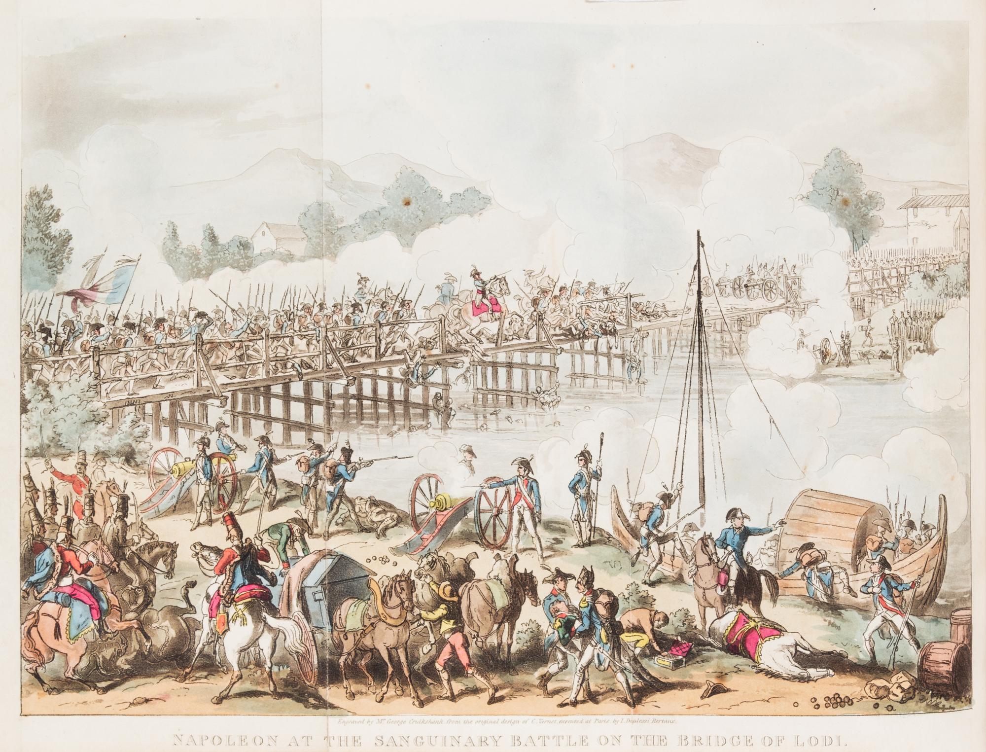 (CRUIKSHANK, GEORGE) IRELAND, WILLIAM H. Life of Napoleon Bonaparte. London, 1823-1828.