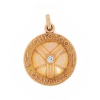 A 1906 Chicago Baseball Champions Gold and Diamond Medallion Presented to Cubs Pitcher Jacob "Tornado Jake" Weimer,