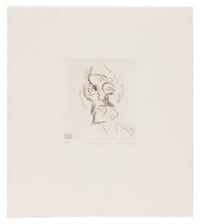 Frank Auerbach, (British, b. 1931), Joe Tilson (from Six Etchings of Heads), 1980