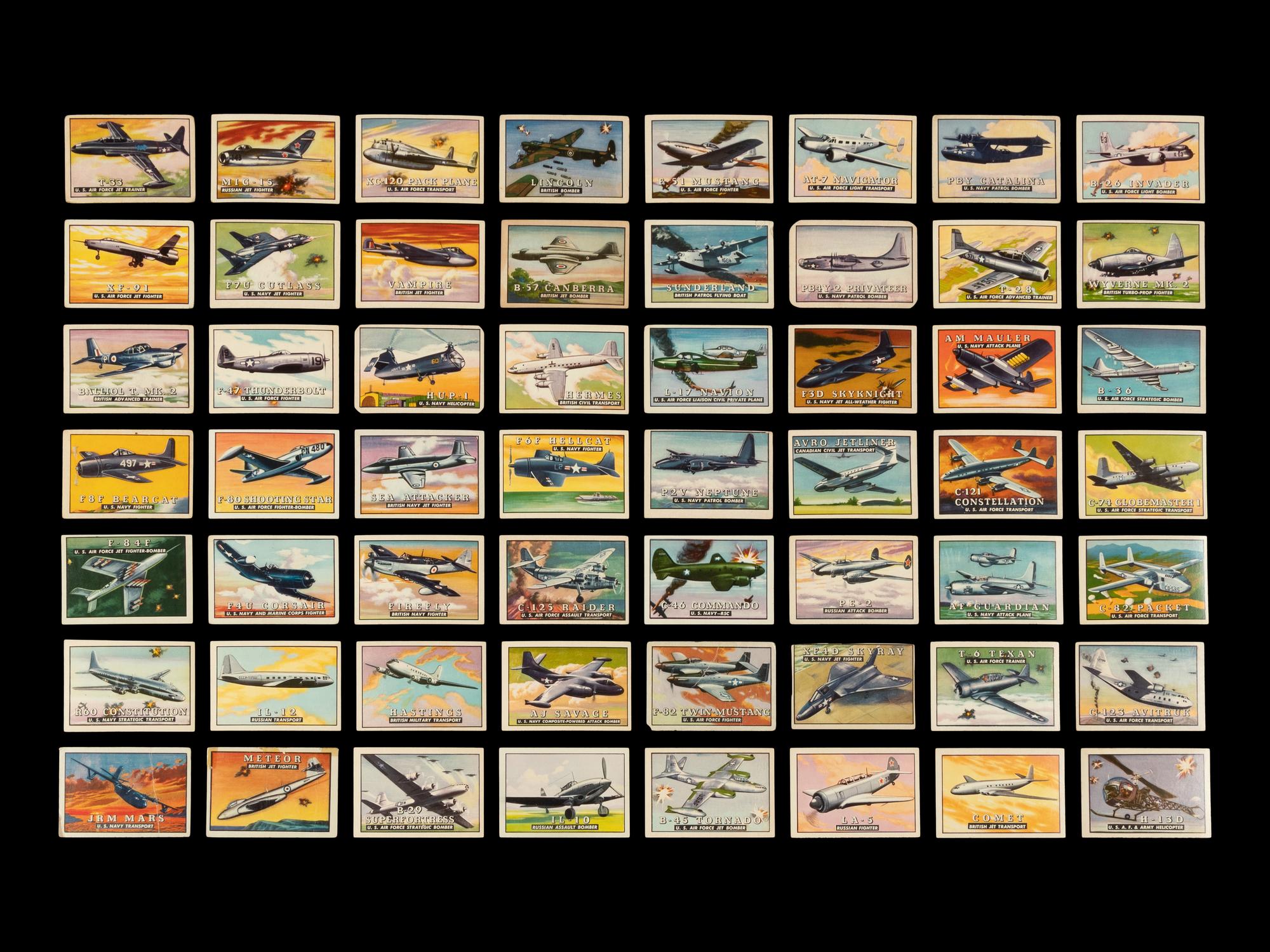 A Near Set of 1952 Topps Wings Cards (198/200)