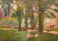 In Central Park (a double-sided work)