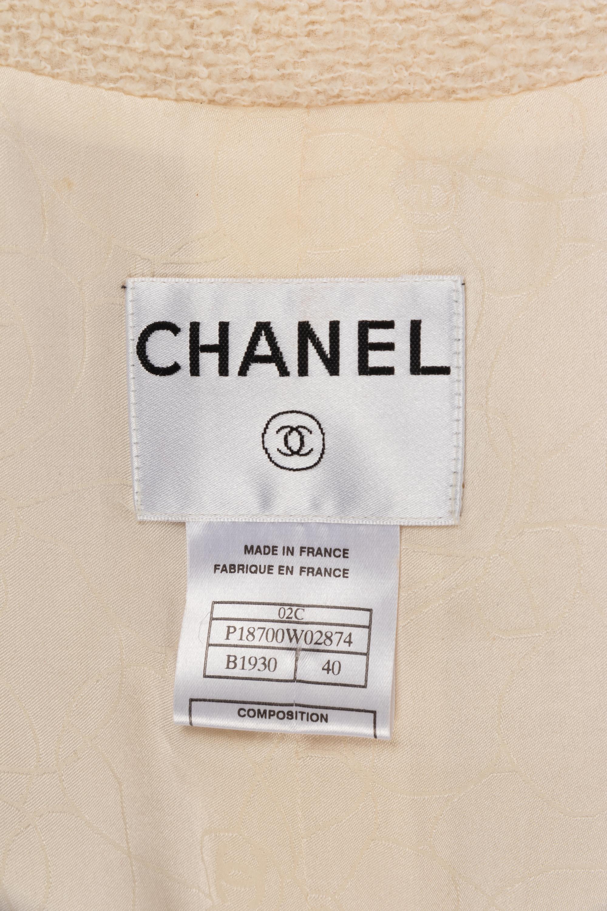 Chanel Cream Wrap Jacket, 2002