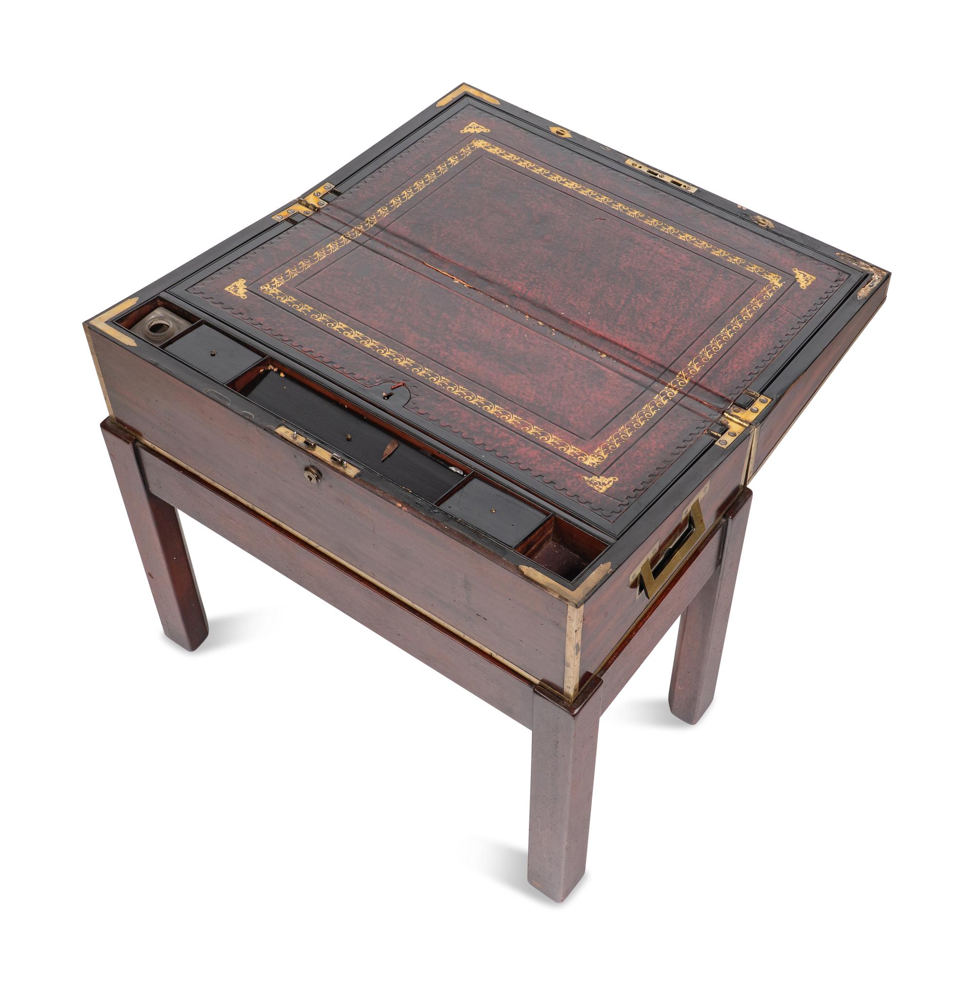 A Regency Writing Slope on a Later Stand