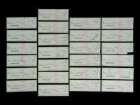 A Group of 25 Checks Written and Signed from the Account of Stan Musial from The Collection of Stan Musial