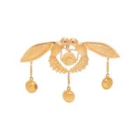 LALAOUNIS, YELLOW GOLD 'BEES OF MALIA' PENDANT/BROOCH