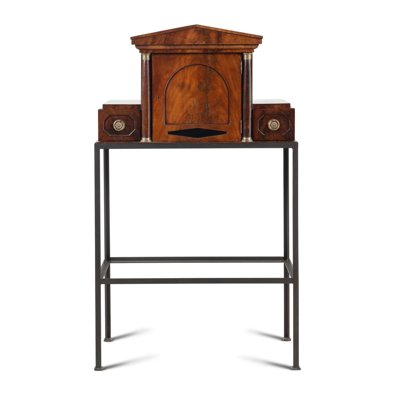 An Austrian Neoclassical Bureau Pediment on a Steel Stand