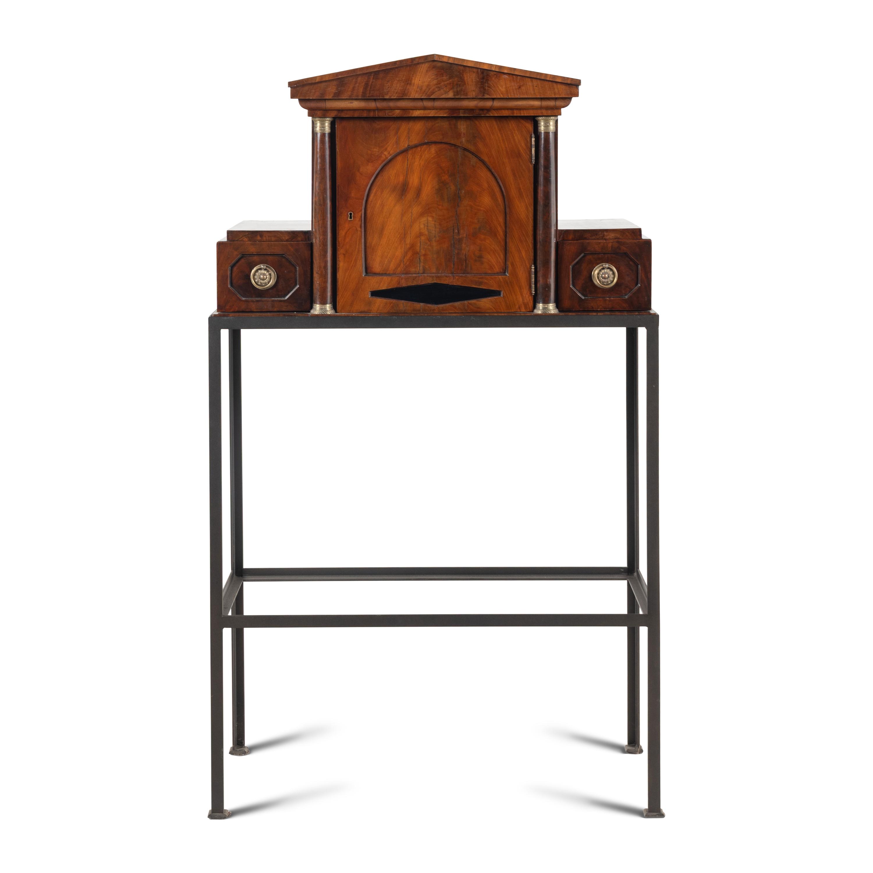 An Austrian Neoclassical Bureau Pediment on a Steel Stand