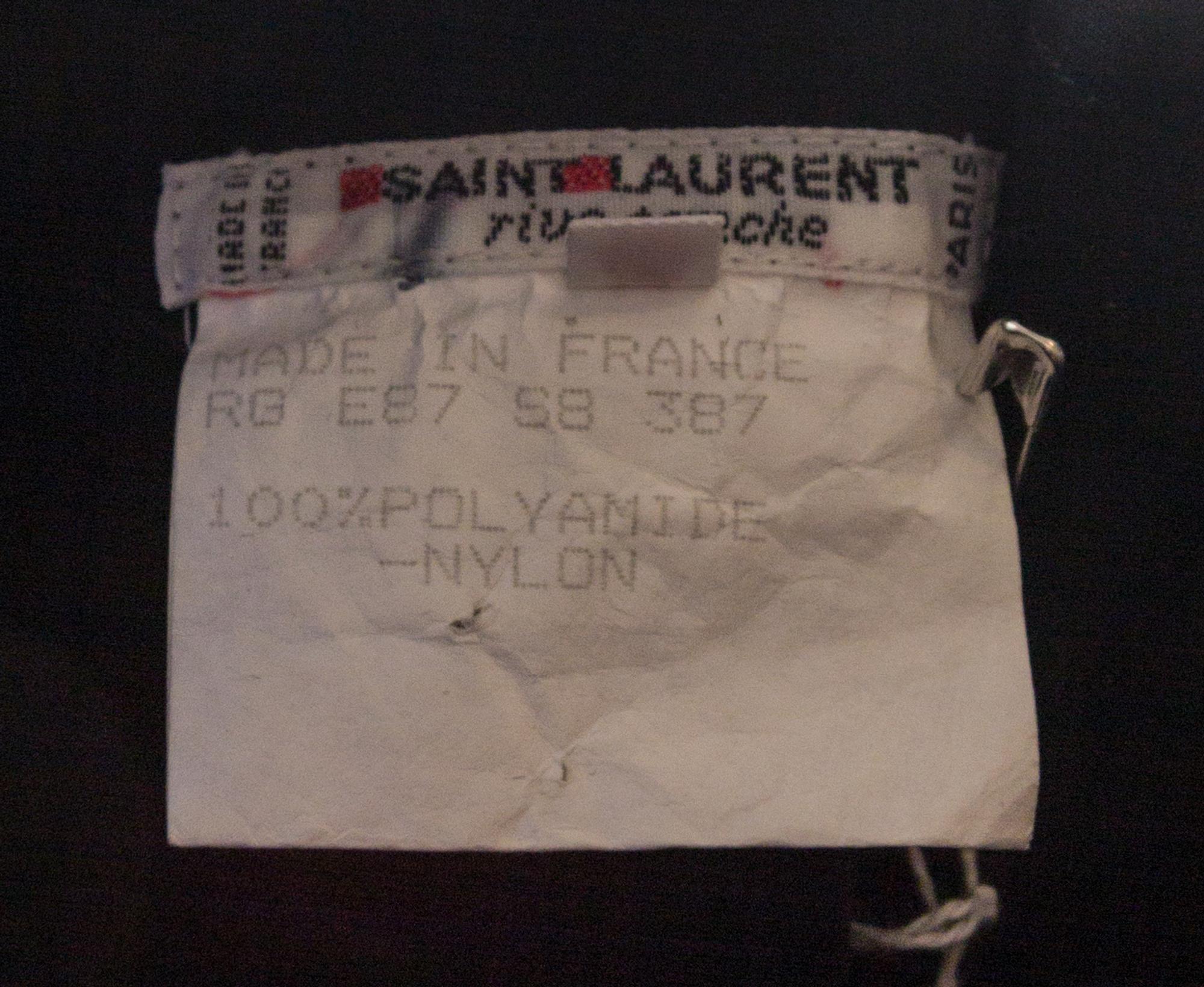 An Yves Saint Laurent Black Bustier, Size 44.