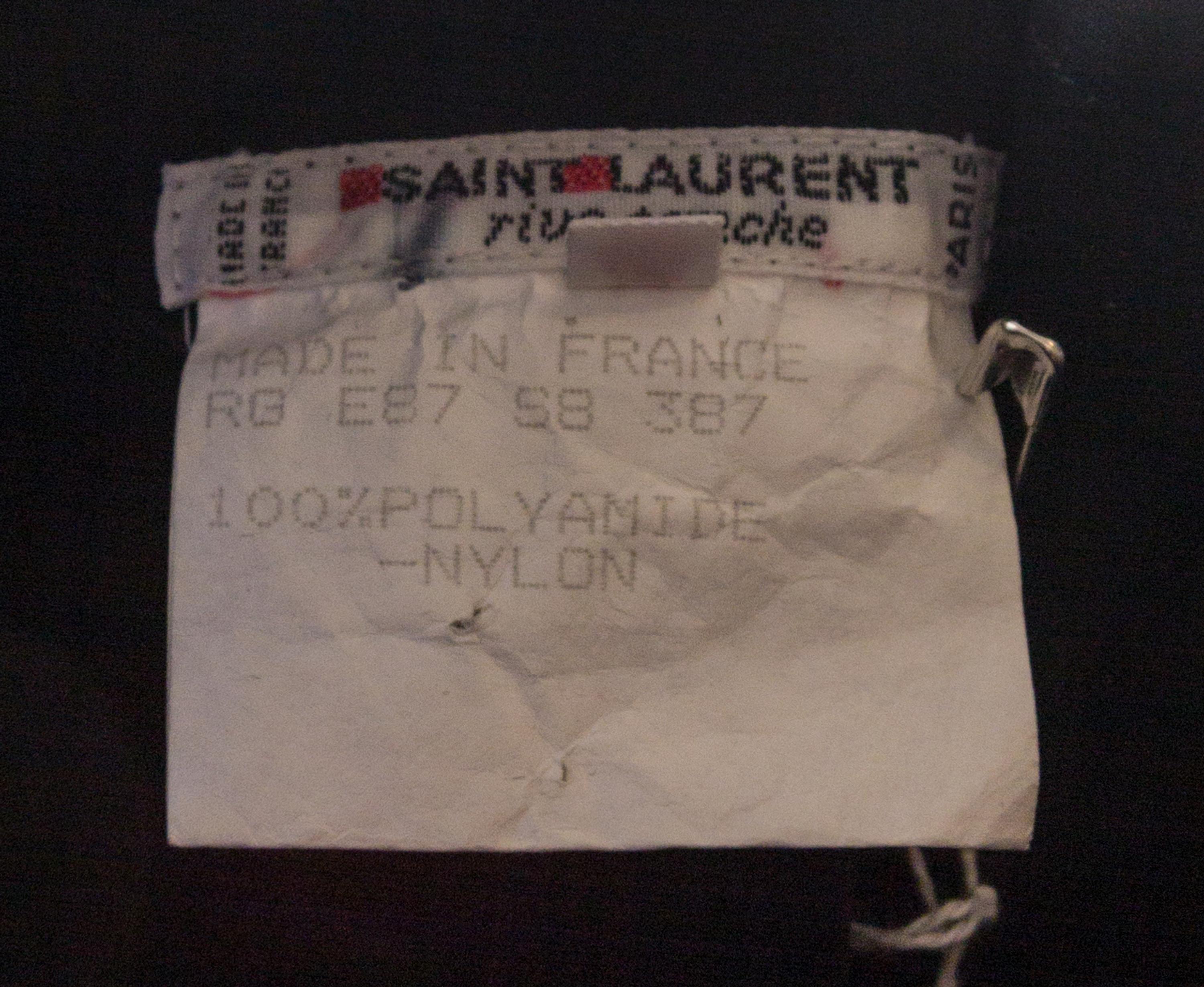 An Yves Saint Laurent Black Bustier, Size 44.