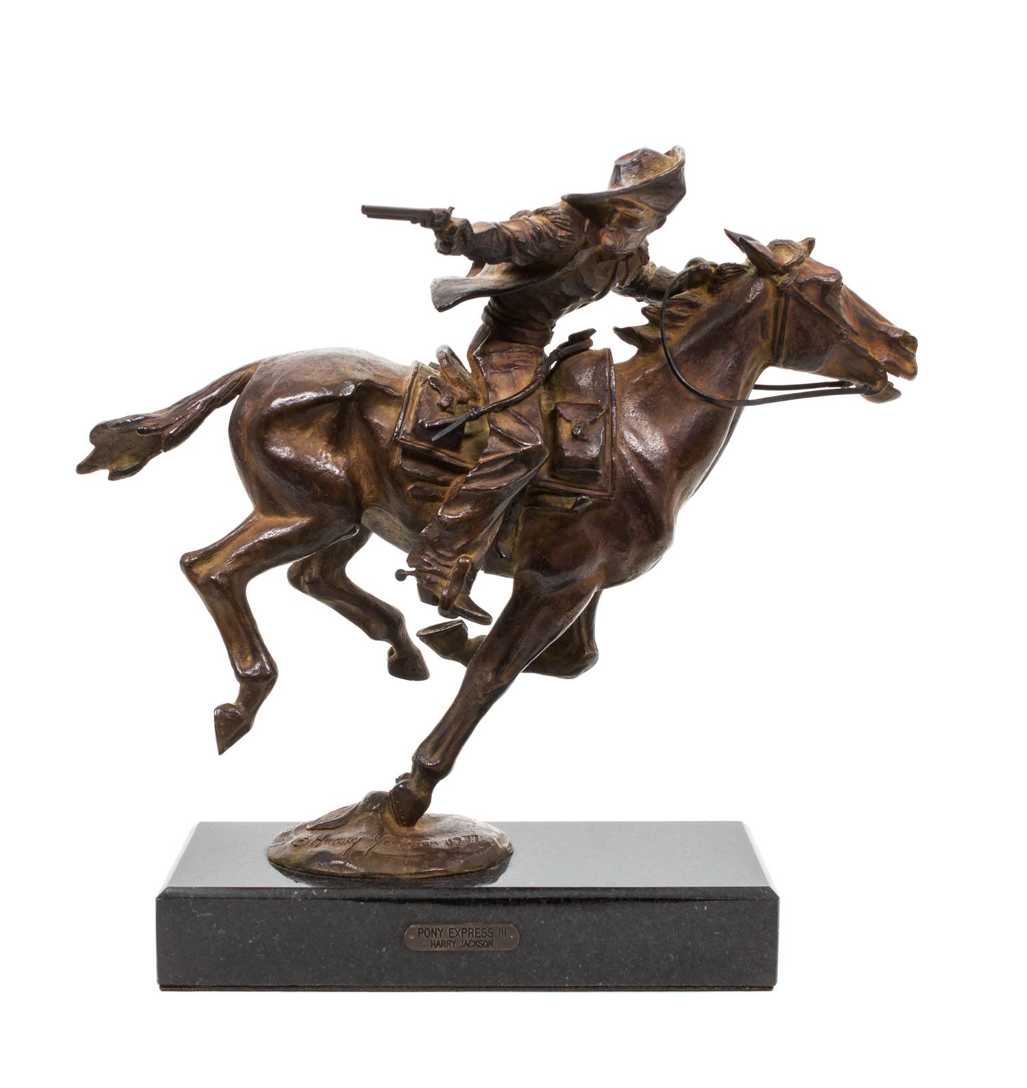 Harry Jackson, (American, 1924-2011), Pony Express III, 1977