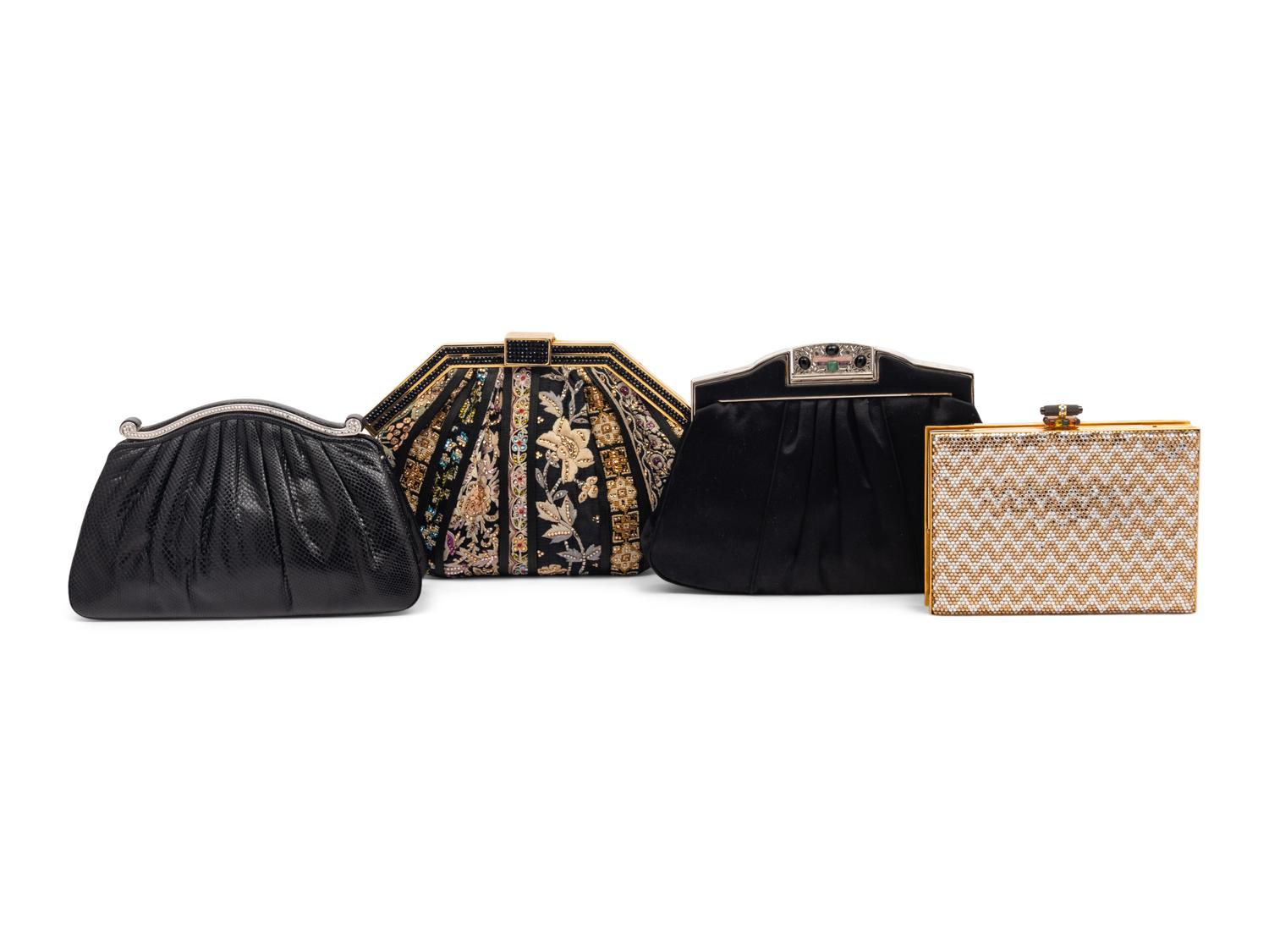 Four Judith Leiber Evening Clutches