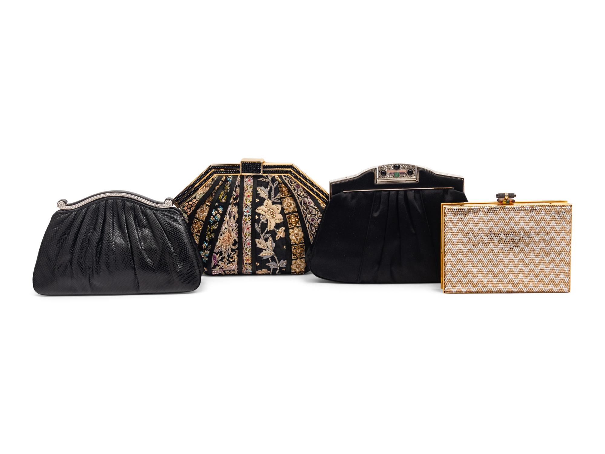 Four Judith Leiber Evening Clutches