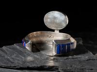 Sterling Silver and Mosaic Inlay Cuff Bracelet