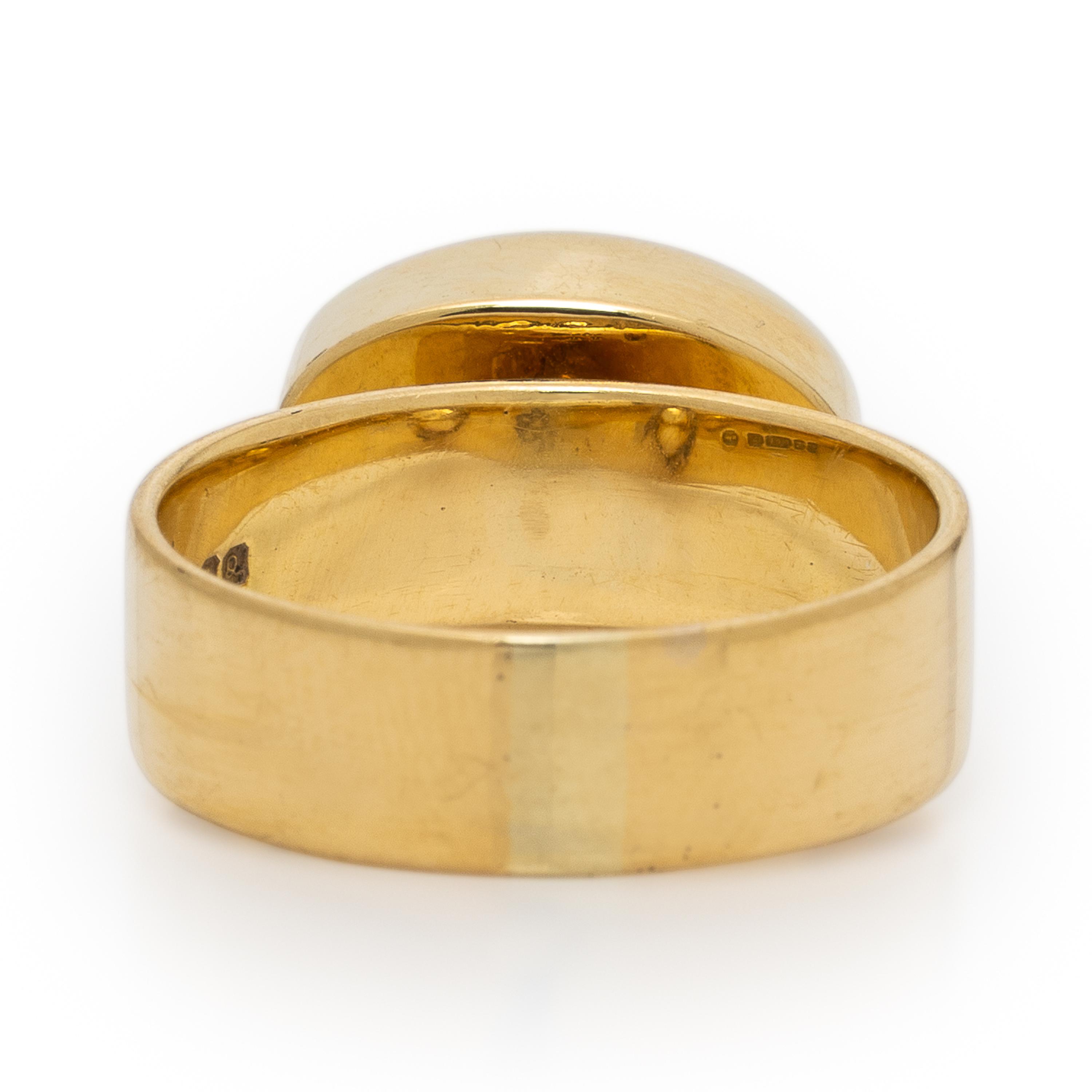 Wendy Ramshaw, Moonstone and Yellow Gold Ring
