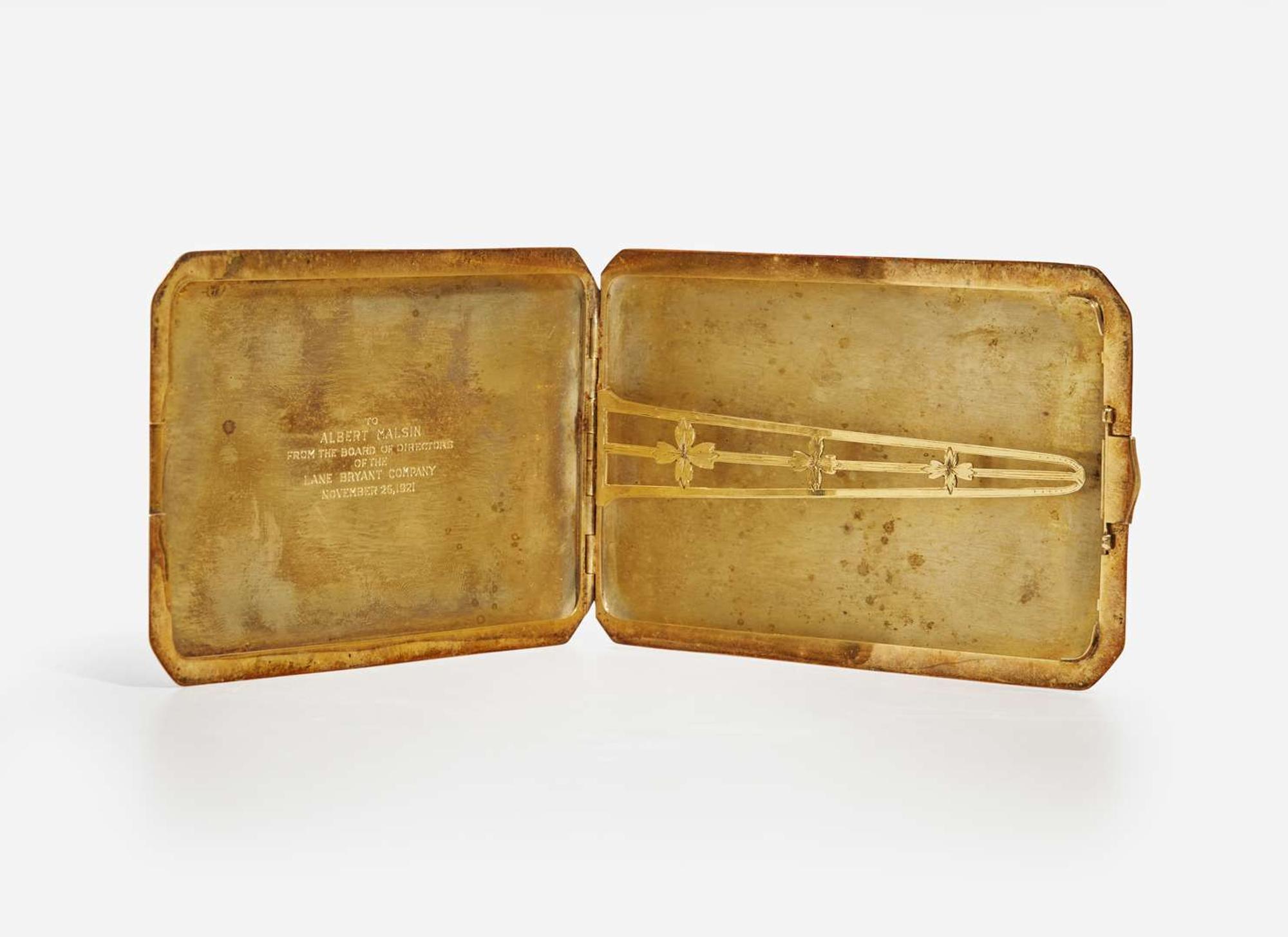 A 14K Yellow Gold Tiffany & Co. Cigarette Case