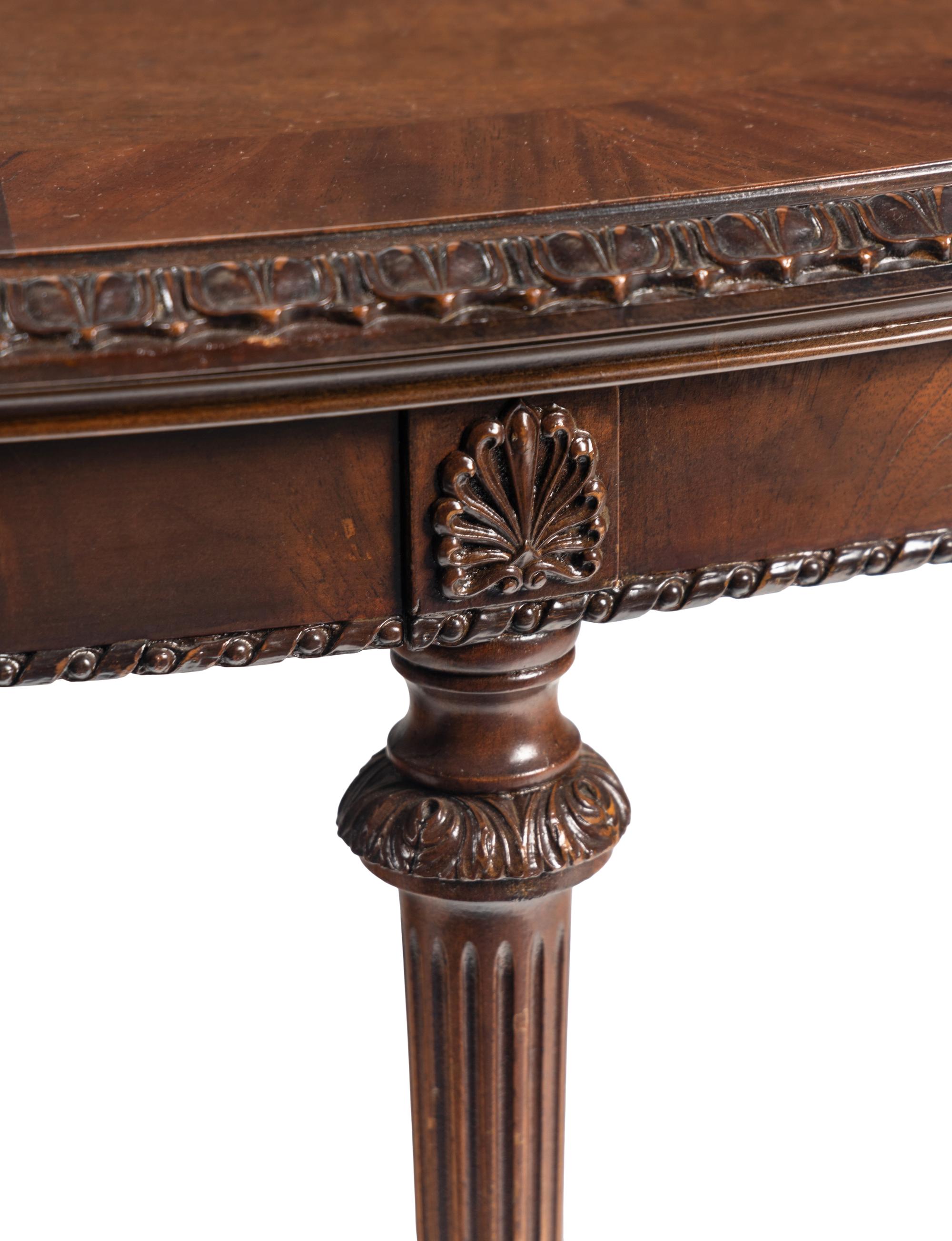 A George III Style Mahogany Console Table