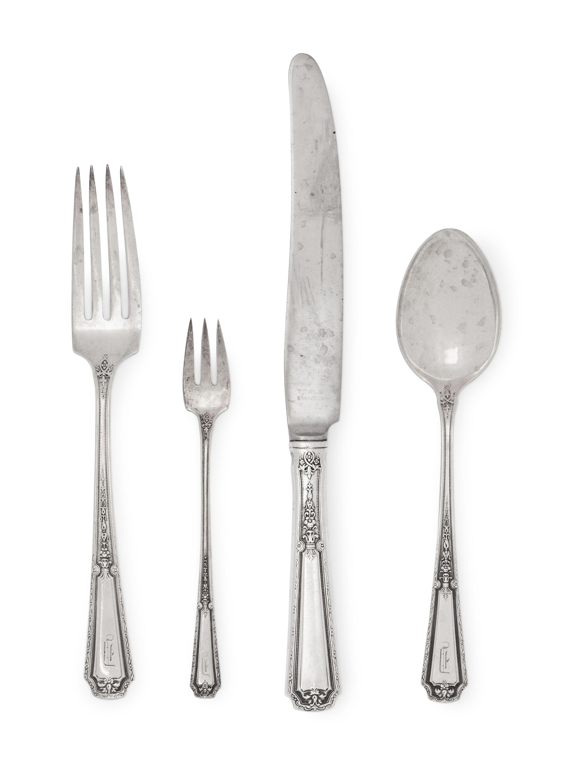 An American Silver Flatware Service