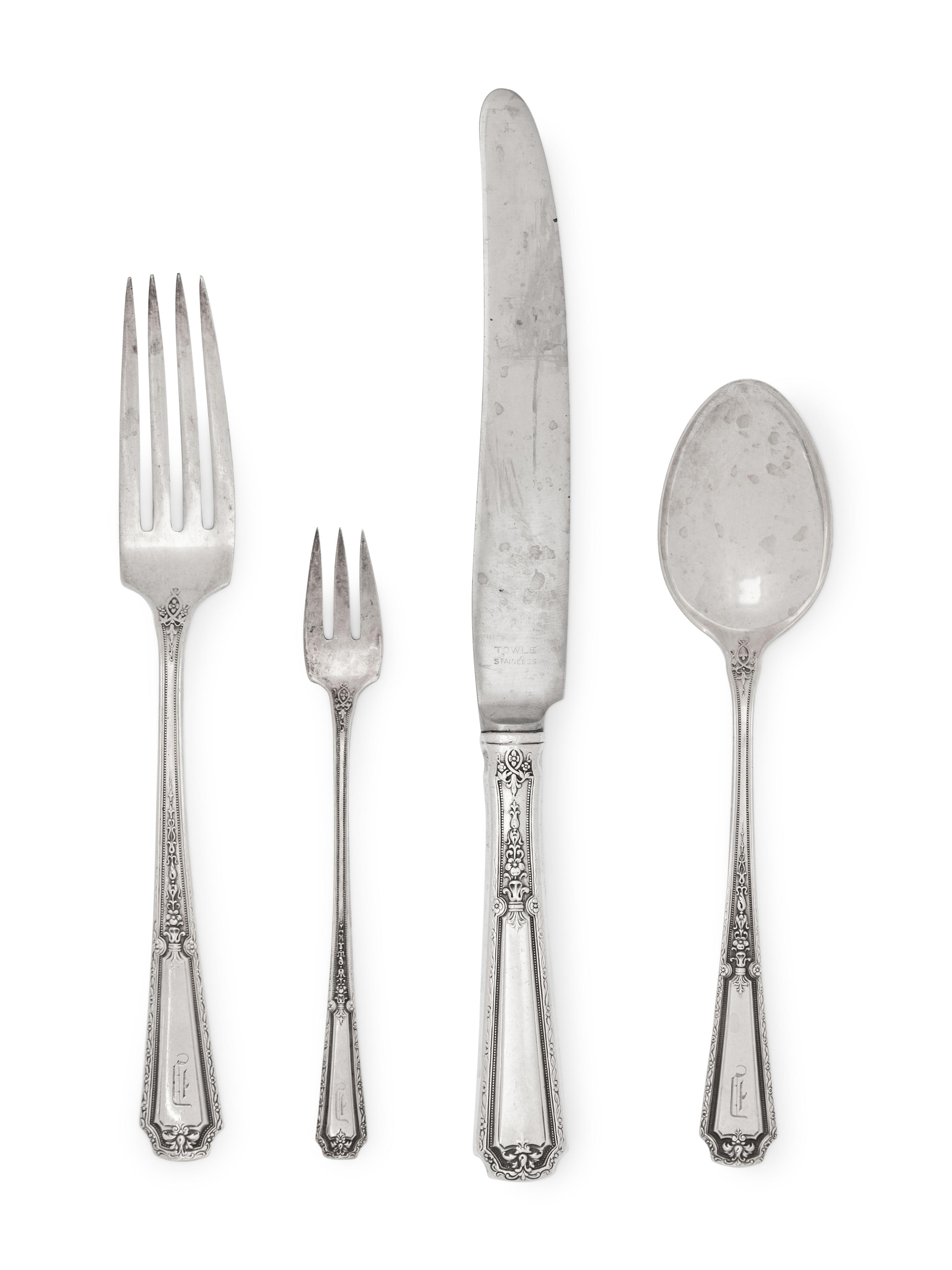 An American Silver Flatware Service