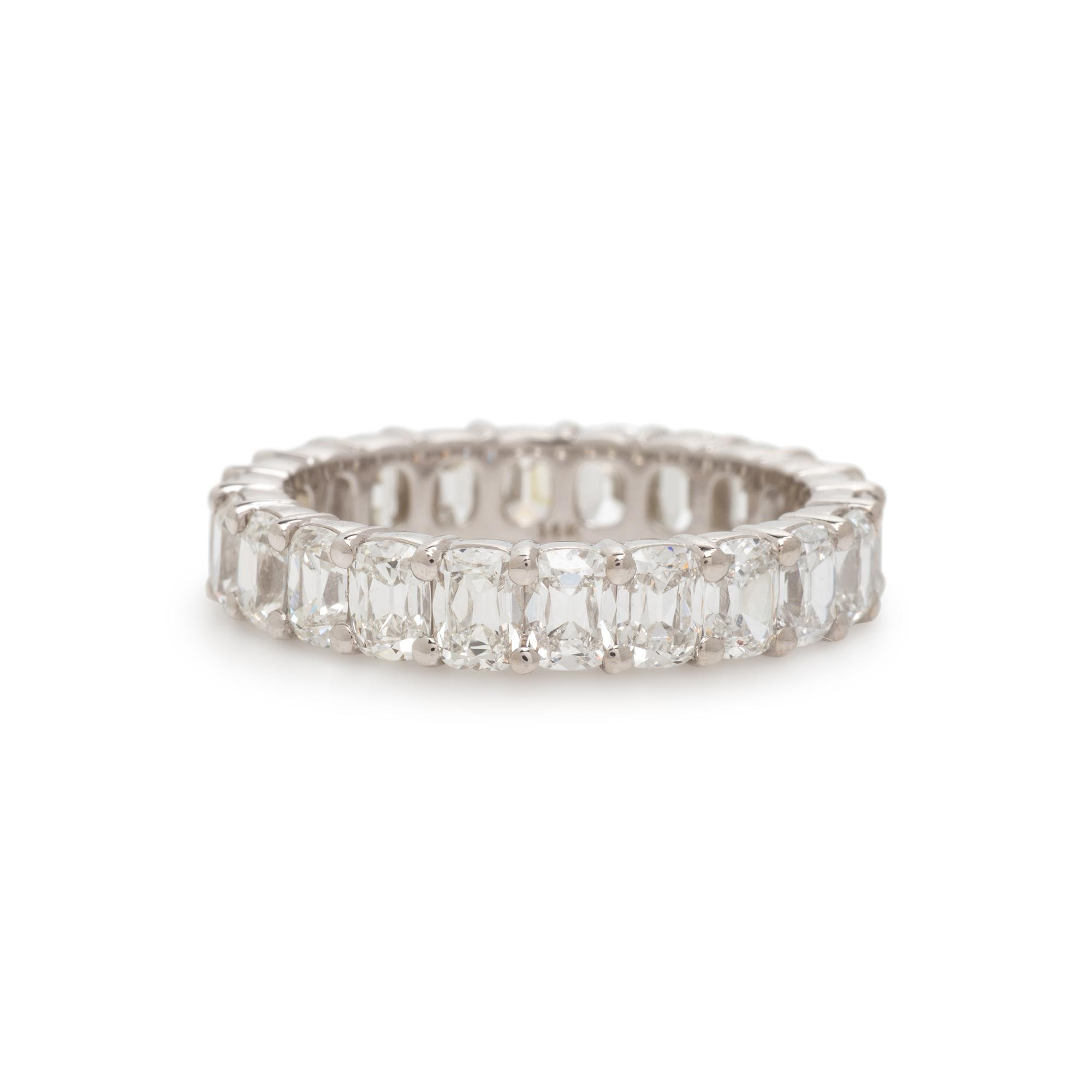 Diamond and White Gold Eternity Band