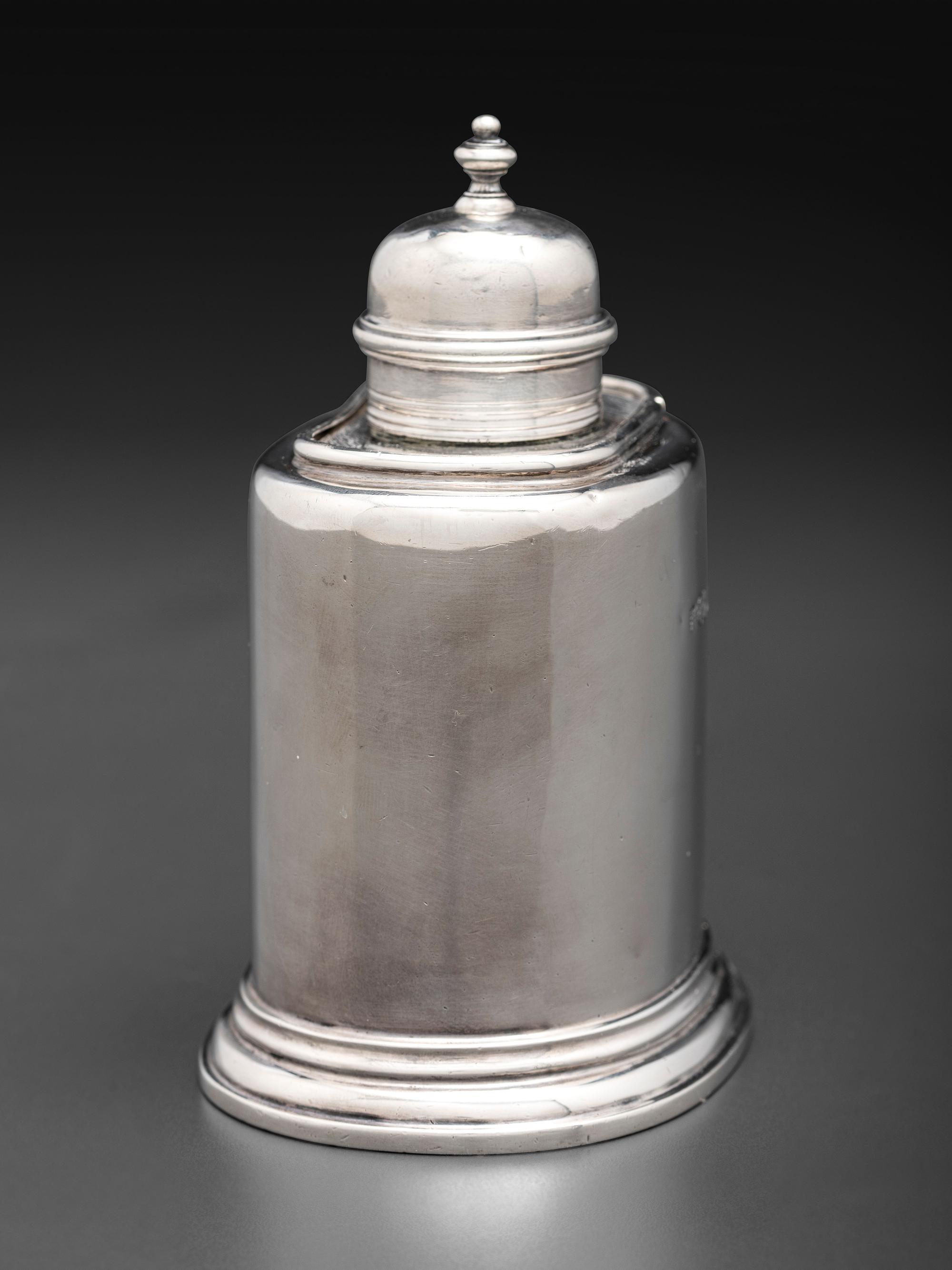An English Silver Tea Caddy
