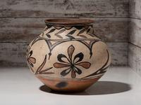 San Ildefonso Polychrome Pottery Jar