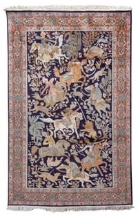 A Tabriz Pictorial Wool Rug