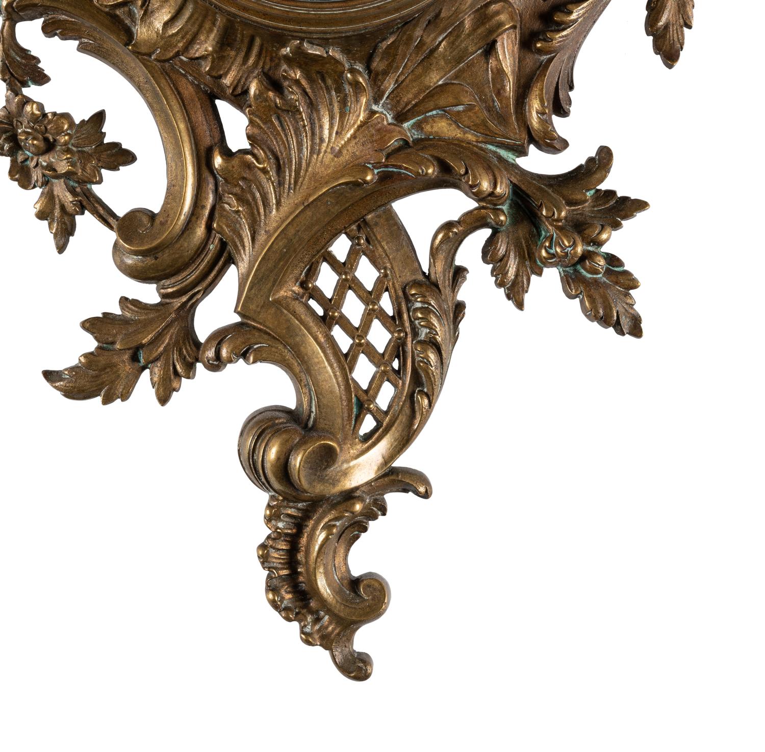 A French Gilt Bronze Cartel Clock