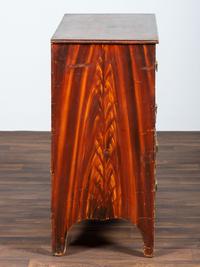 A Federal Grain Painted Pine Two-Drawer Blanket Chest