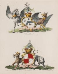A Set of Ten English Engravings of Coats of Arms