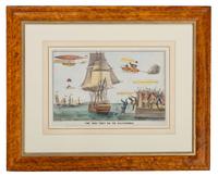 [GOLD RUSH]. The Way They Go to California. New York: N. Currier, 1849.