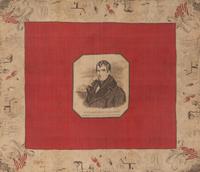 [POLITICS]. William Henry Harrison silk campaign bandana. 1840.