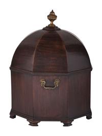 An English Brass Mounted Mahogany Cellarette